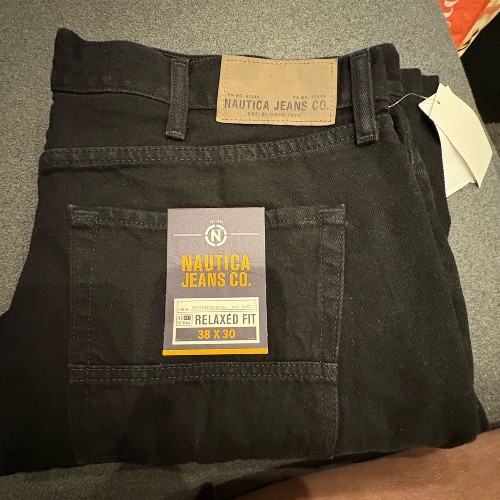 Nautica Men's Dark Relaxed Jeans 38x30